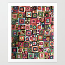 Folk City Threads No.3 Art Print