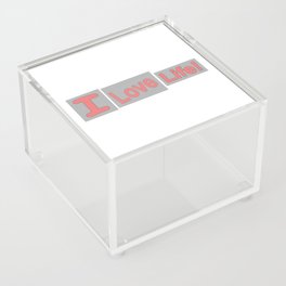 Cute Expression Artwork Design "Love Life". Buy Now Acrylic Box