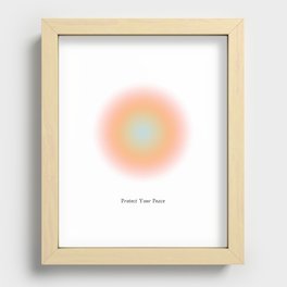 protect your peace Recessed Framed Print