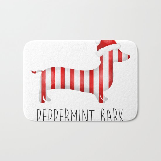 Peppermint Bark Bath Mat