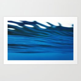 Underwater blue background Art Print