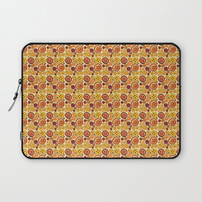 Yellow Buttons Laptop Sleeve