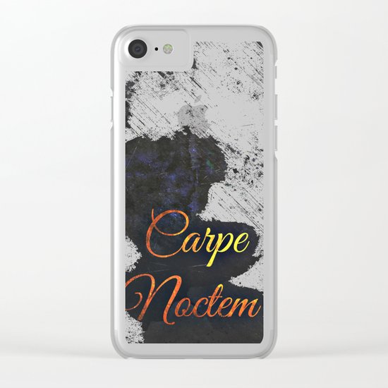 Carpe Noctem (Seize The Night) 2 Clear iPhone Case