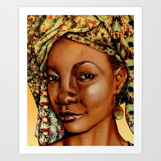 Madame Brouette Art Print