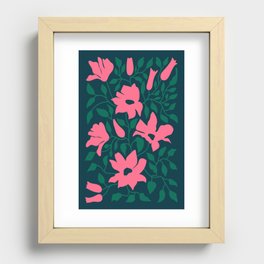 Flowers & Branches: Night Edition Recessed Framed Print