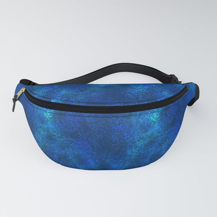 Celestial Wind ~ Blue Abstract Fractal Art Fanny Pack