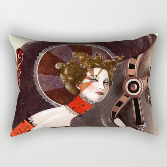 Amanda Palmer Six of Wands Rectangular Pillow