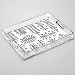 Inspired by Matisse seaweed vintage design White Acrylic Tray