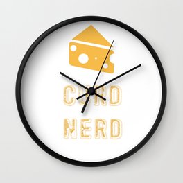 Curd Nerd Cheese Lover Design Wall Clock