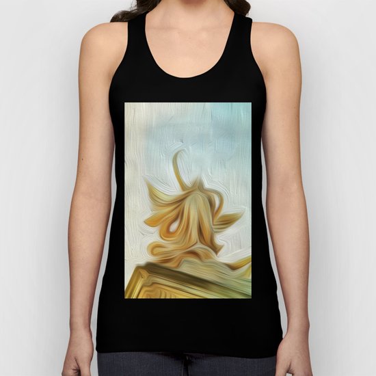 golden hair Unisex Tank Top