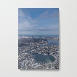 Winter City Metal Print
