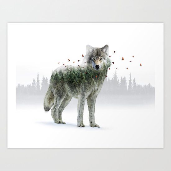 Wild I Shall Stay | Wolf Art Print
