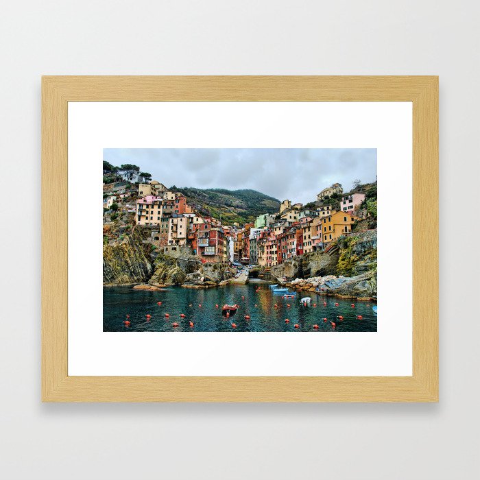Riomaggiore, Cinque Terre, Italy Framed Art Print