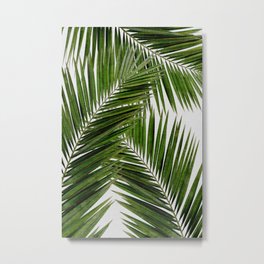 Palm Leaf III Metal Print | Green, Mixedmedia, Leaf, Tree, Palm, Watercolor, Abstract, Nature, Mixed Media, Country 