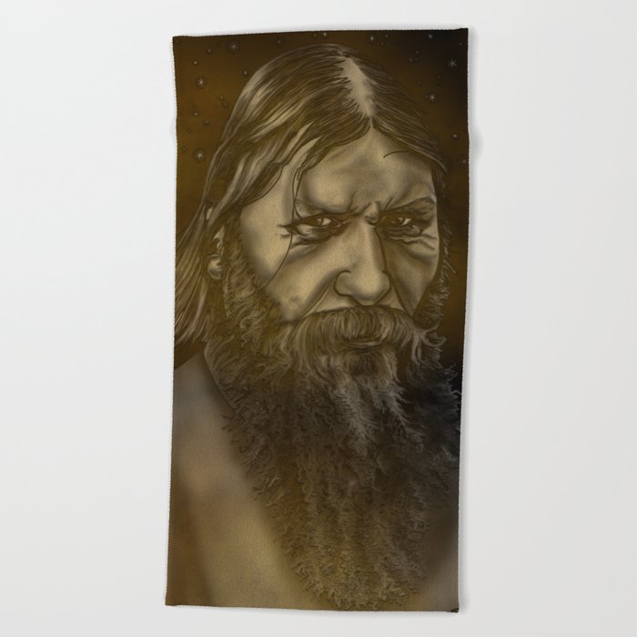 Rasputin the Russian Mystic Beach Towel