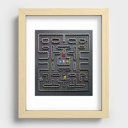 039: Pac Man - 100 Hoopies Recessed Framed Print