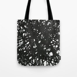 Black and White Expressive Painting Design Tote Bag
