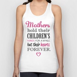 MOTHERS and CHILDREN Quote Artwork - Black and Pink Tank Top