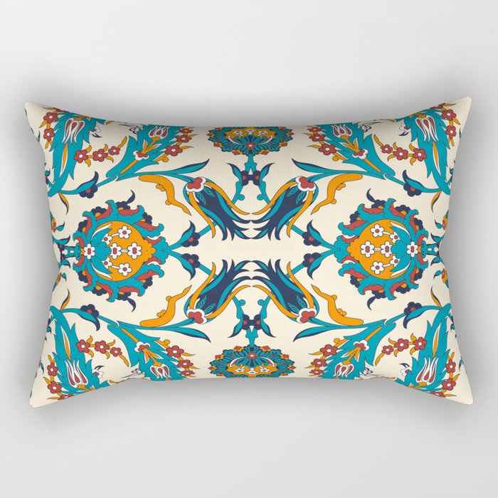 Floral Texture Background Rectangular Pillow