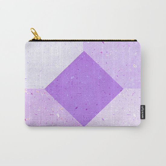 GEOMETRIC RETRO THROWBACK PURPLE PULP Carry-All Pouch