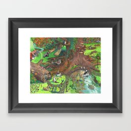 Town of Roothollow Framed Art Print