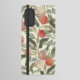 Painterly Pastel Peaches Android Wallet Case