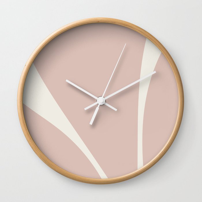 Minimalist Plant Abstract XIX Wall Clock