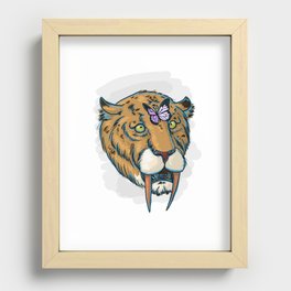 Derp-Toothed Tiger Recessed Framed Print