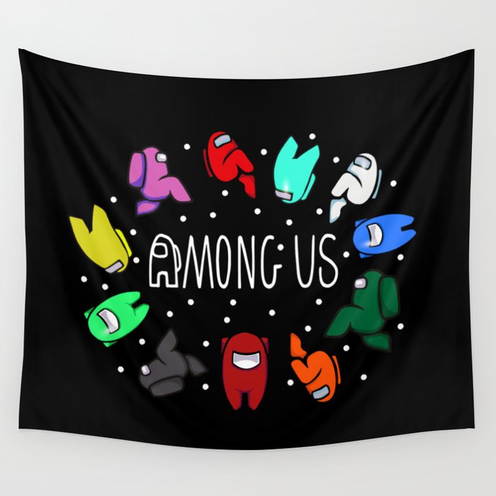 Among us Circle Galaxy Wall Tapestry by bluemango Society6