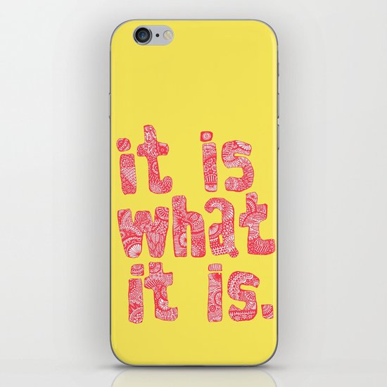 What It Is Yellow iPhone & iPod Skin