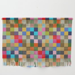 Colorful Checkerboard Wall Hanging