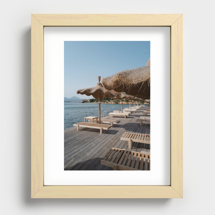 Italian Beach Club Recessed Framed Print