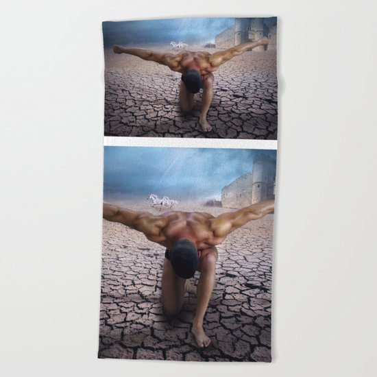 the slave Beach Towel