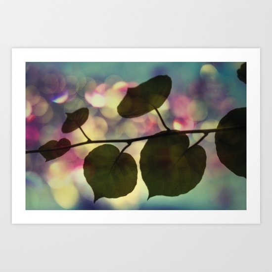 Kiwi leaves Art Print