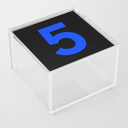 Number 5 (Blue & Black) Acrylic Box