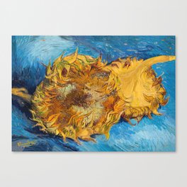 Vincent van Gogh - Two Cut Sunflowers Canvas Print
