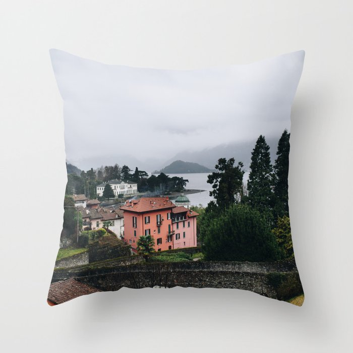 Pink of Bellagio Throw Pillow by Moriah Ziman