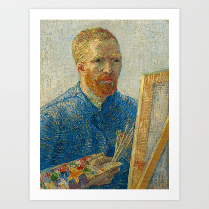 Self-Portrait as a Painter, 1887-1888 by Vincent van Gogh Art Print