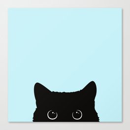 Black cat I Canvas Print