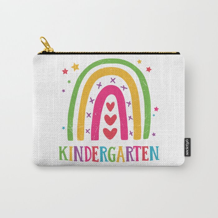 Kindergarten Rainbow Colorful Carry-All Pouch