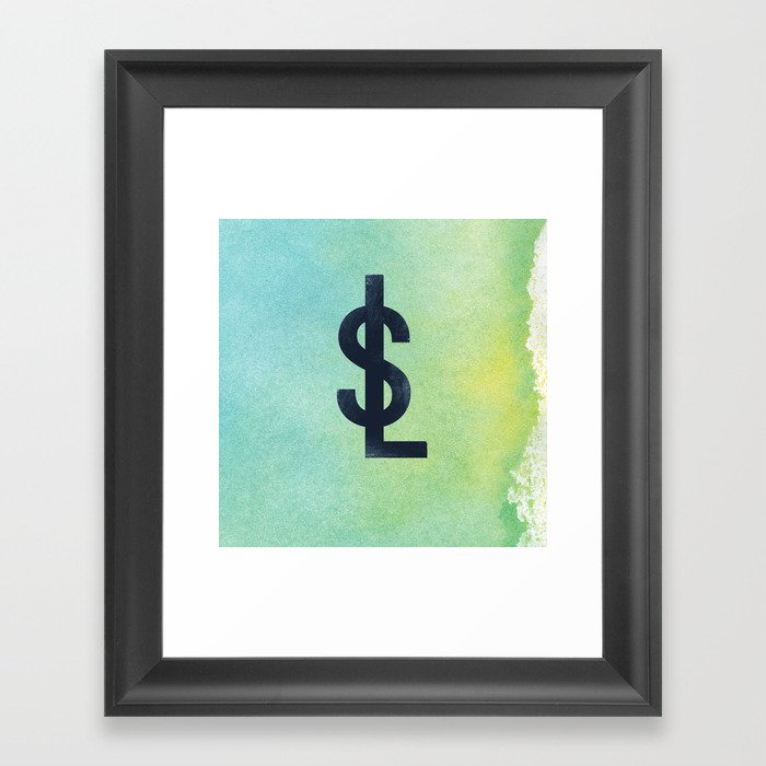 Life Dollars Framed Art Print