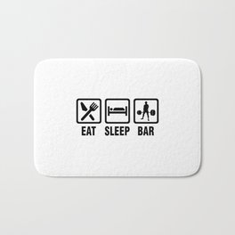 Eat Sleep Bar Bath Mat
