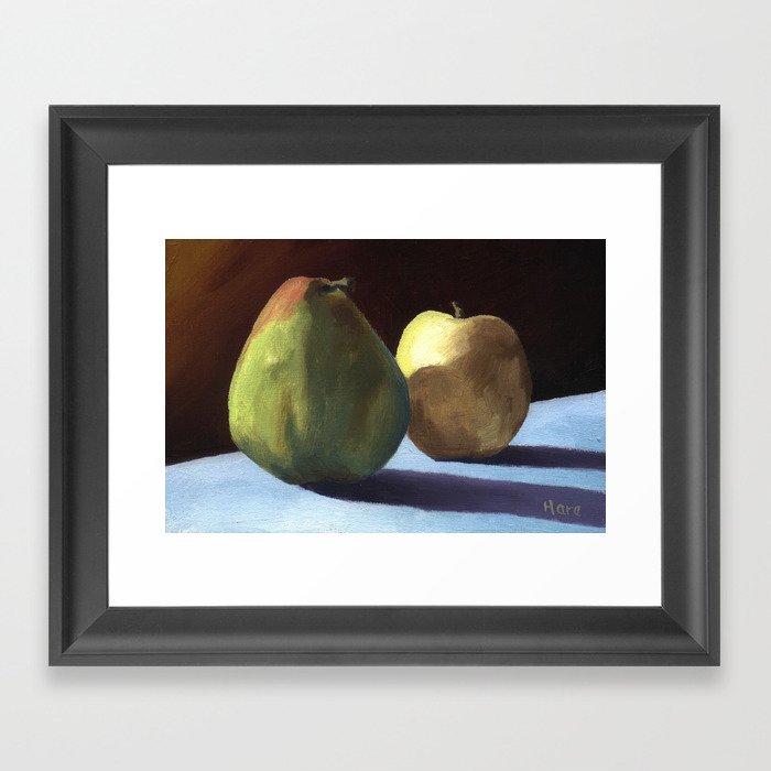 Pear, Apple Framed Art Print