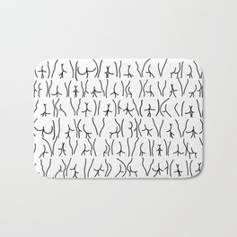 BUTTS Butts butts Black White Bath Mat | Illustration, Butt, Toilet, Repeating, Bum, Butts, Diversity, Drawing, Body Positive, Funny 
