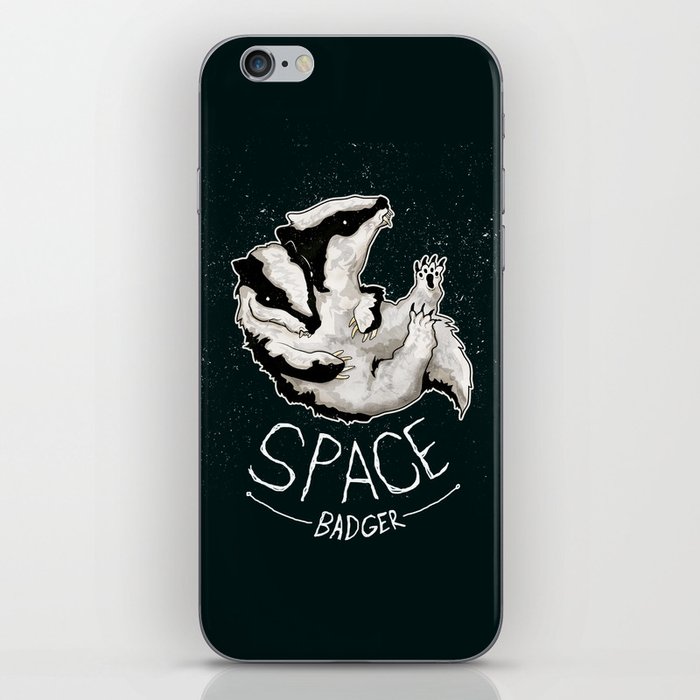 Space Badger iPhone Skin