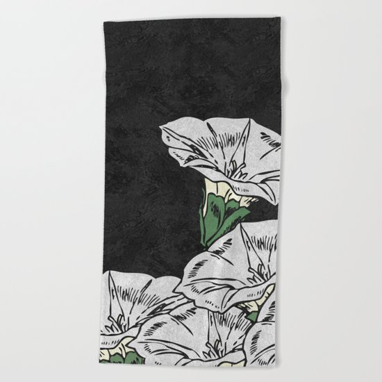 MARBLE FLOWERS (abstract) Beach Towel