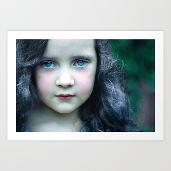 Even in my alternate universe, the rain makes my hair curl. Art Print