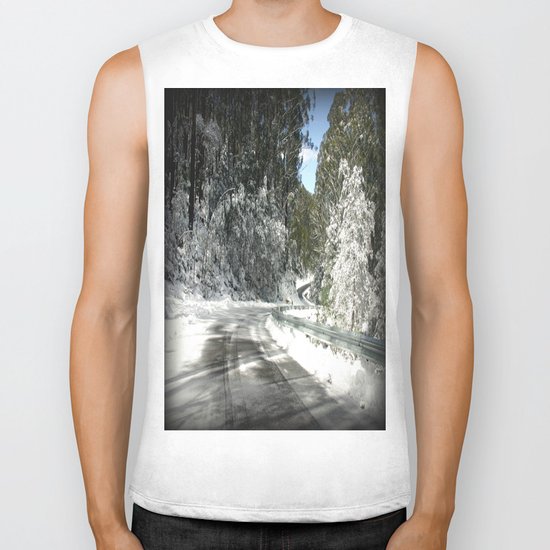 Winding road down Mt.Baw Baw Biker Tank