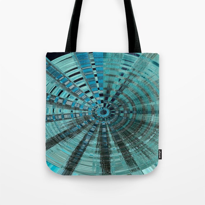 Circle Your Life Turquoise Tote Bag
