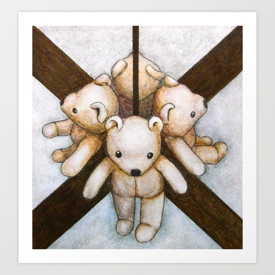 MIRROR BEAR Art Print